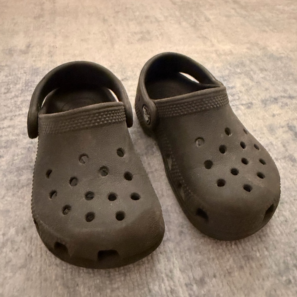 Black Crocs - Comfortable Slip-On Sandals